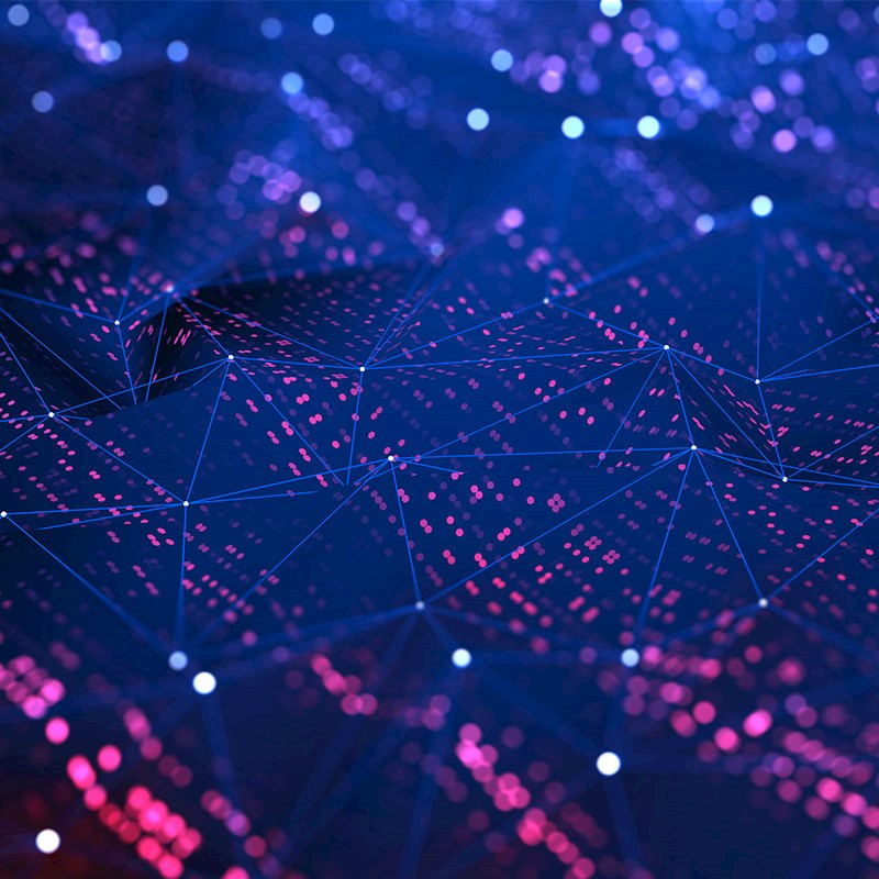 abstract mesh network lights
