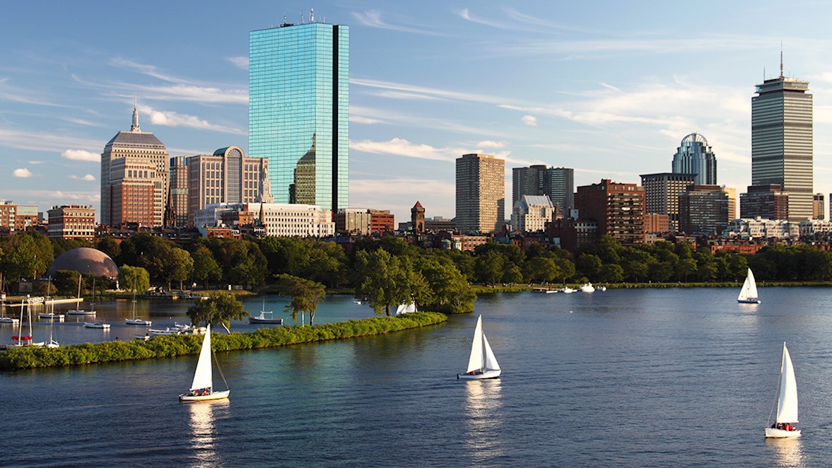Boston skyline from Back Bay