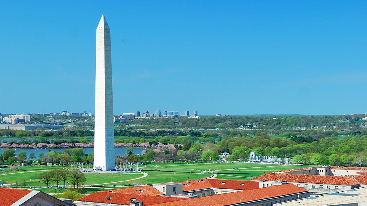 Washington Monument and surrounding area