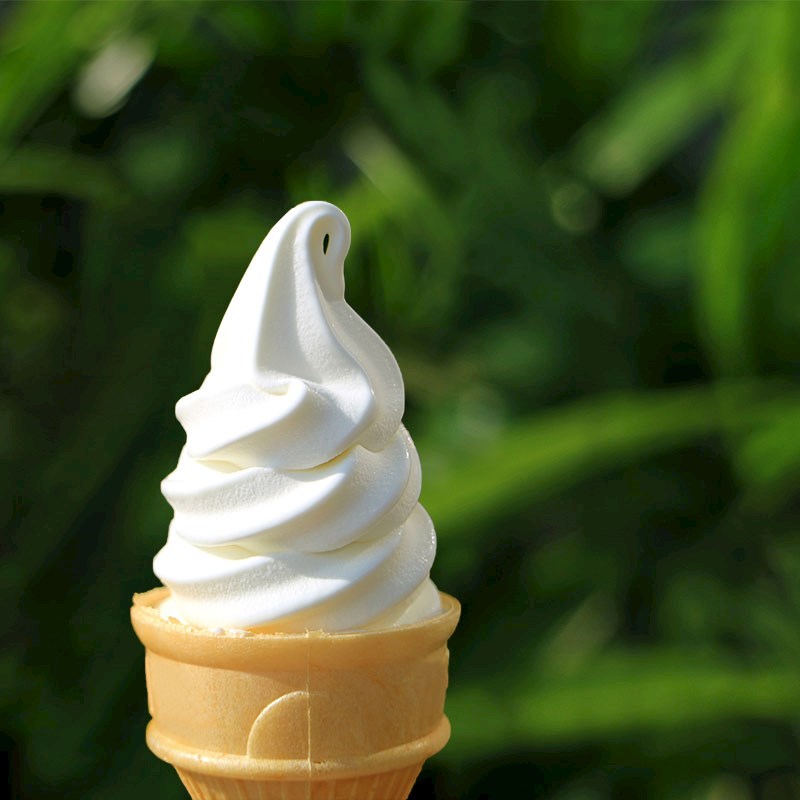 Vanilla soft serve ice cream