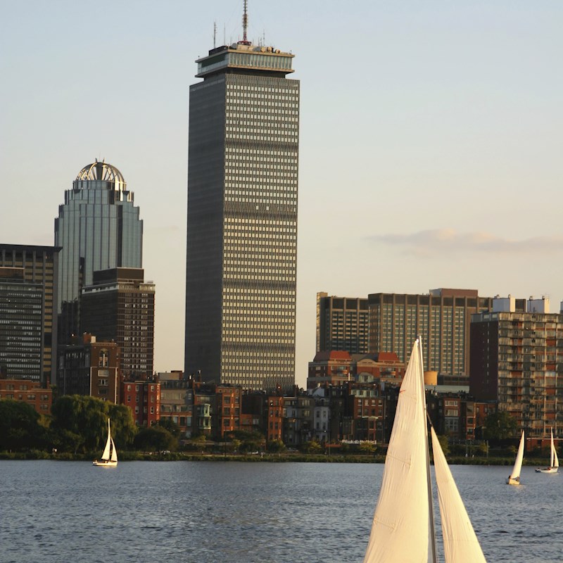 Boston office with water view