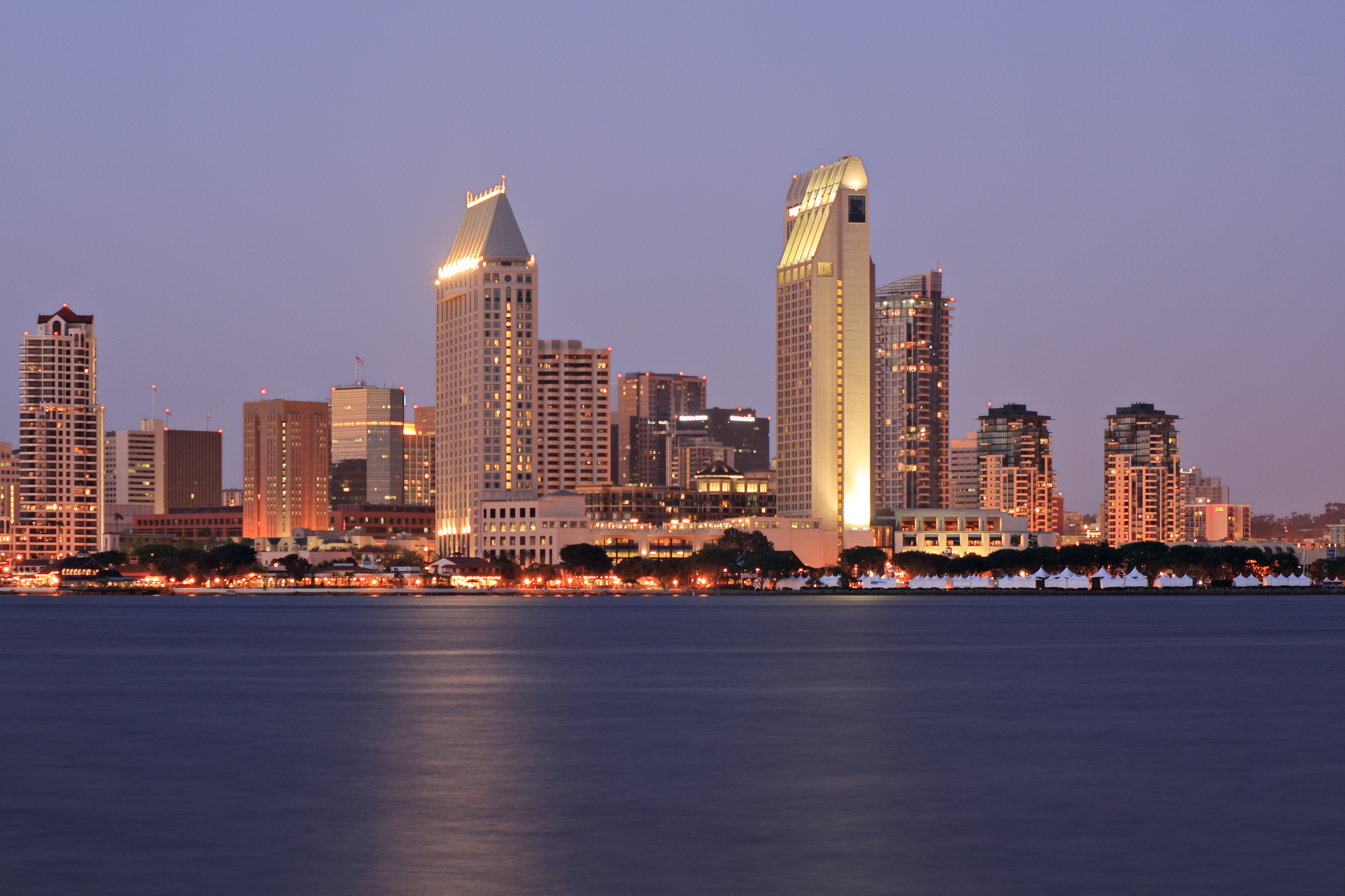 The San Diego skyline
