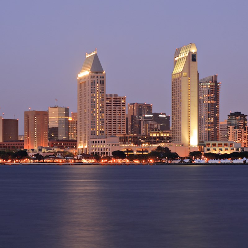 The San Diego skyline